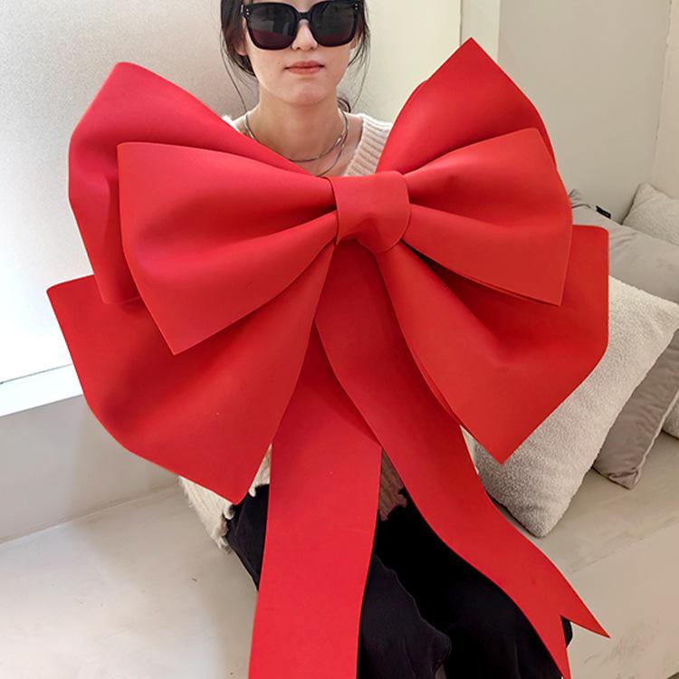 Giant Pink Bow Decoration for Birthday or Wedding Room Setup