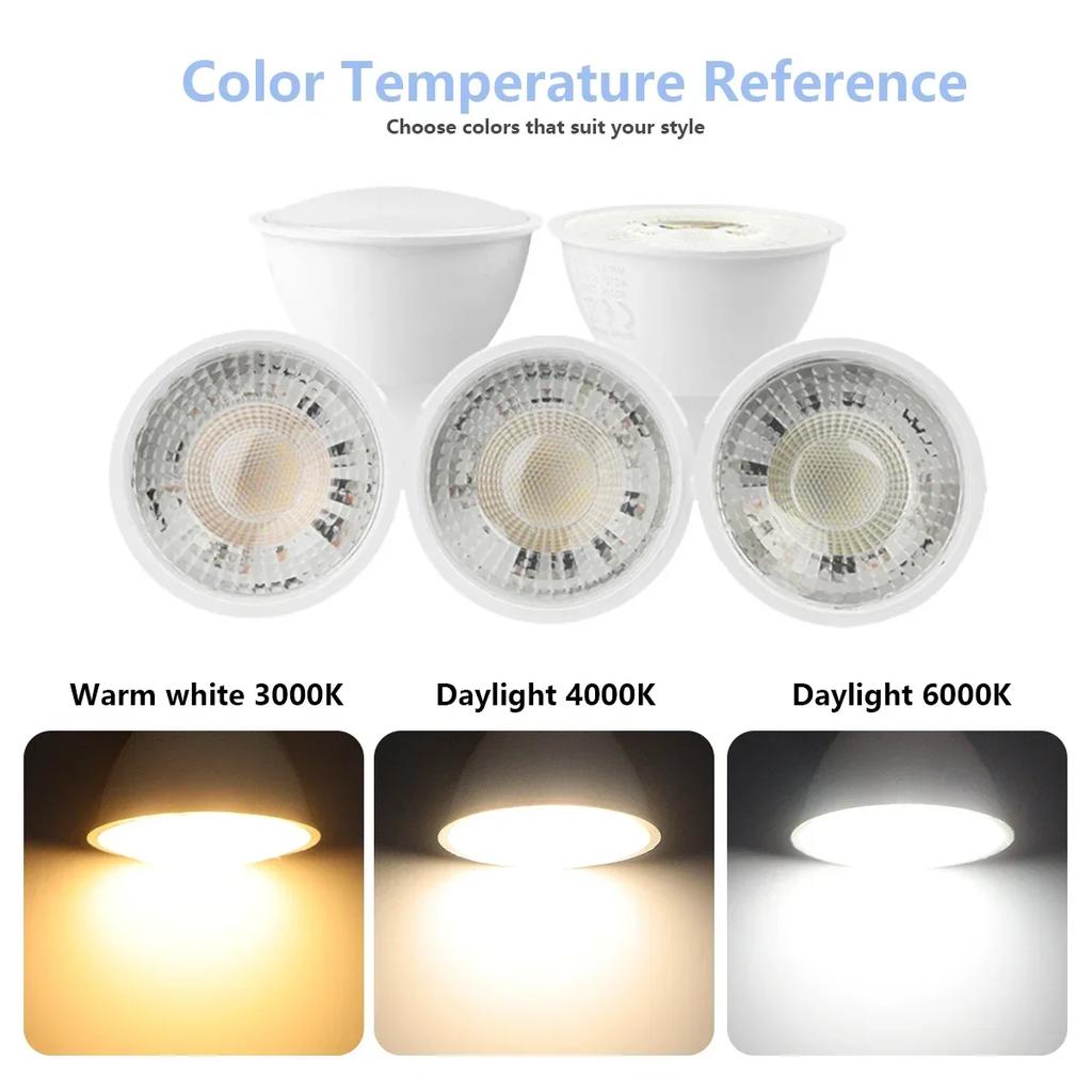 5pcs LED GU10 Spot Light 5W 6W 7W 8W 9W Bulb No Fliker GU10 AC220V 120V Replace 40W Halogen Lamp for Home Lighting Derection