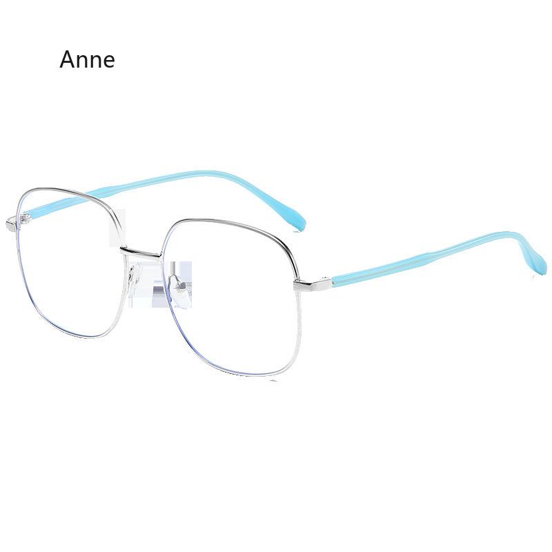 Fashion Anti-Blue Light Glasses Women Men Retro Oversized Frame Female Computer Goggles Decorative Glasses Transparent Lens