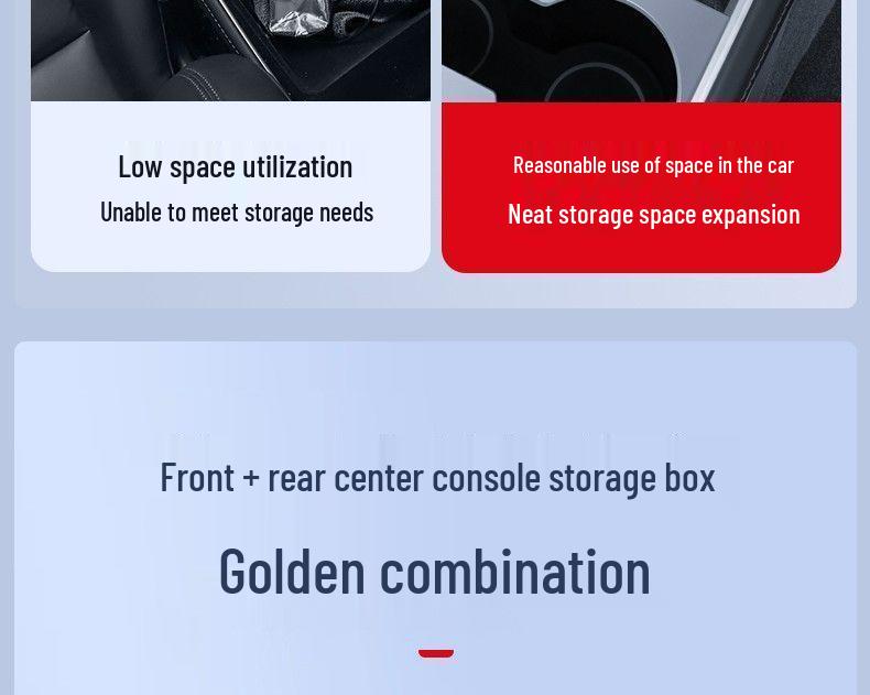 Tesla Model Y/YL Facelift Console Storage Organizer Box