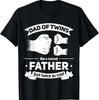 Dad of Twins 2024 Father Twice as Cool Father's Day Twin Dad T-Shirt