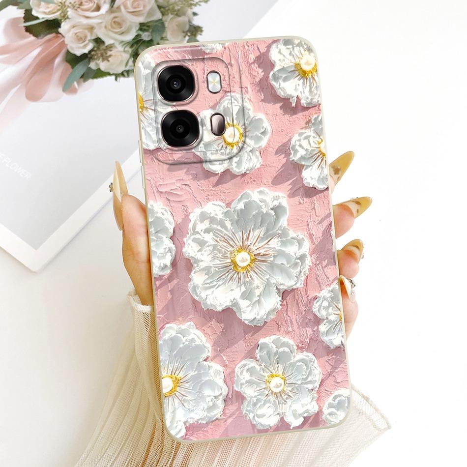 For Oppo A6s CPH2789 Cute Cat Flower Cartoon Phone Case For Oppo A6s 4G CPH2815 OppoA6s A 6S 5G Soft Silicone Covers Bumpers