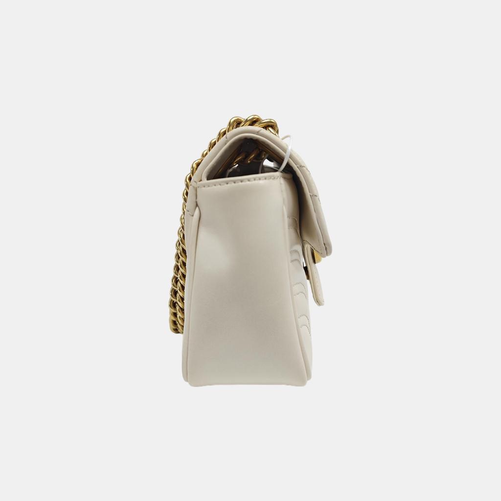 [Pre-Owned] Gucci GG Marmont Matelassé Mini Bag 'White' - Very Good #1CTLP5Y