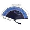 Butterfly Floral Pattern Portable Folding Fan Chinese Style Dance Fan  For Wedding Party
