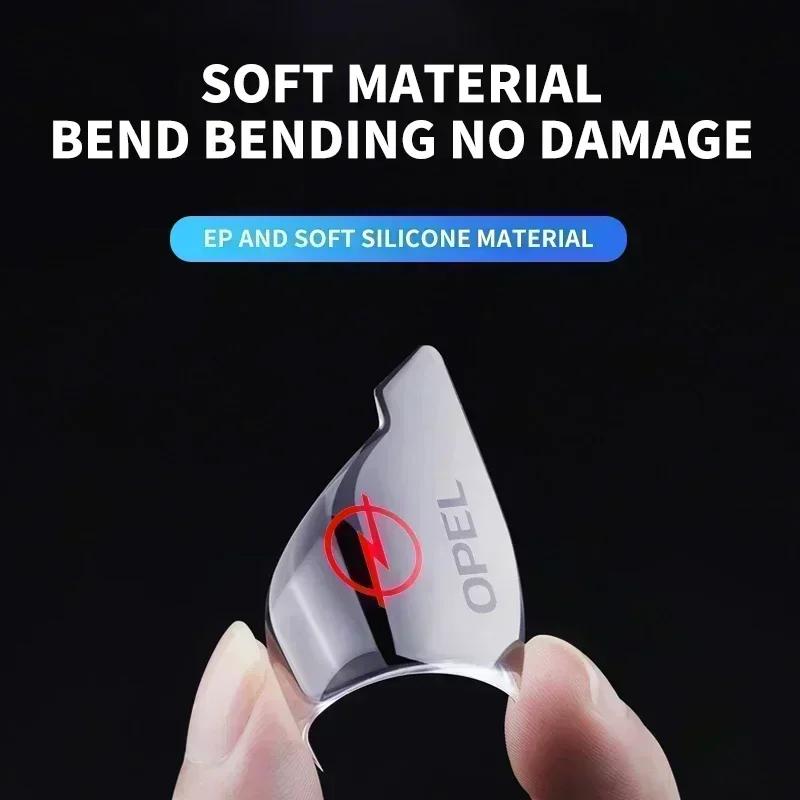BSXU8 2Pcs Car Door Corner Cover Transparent Collision Protector For Opel insignia Astra H G J Antara vectra Vivaro corsa c d zafira