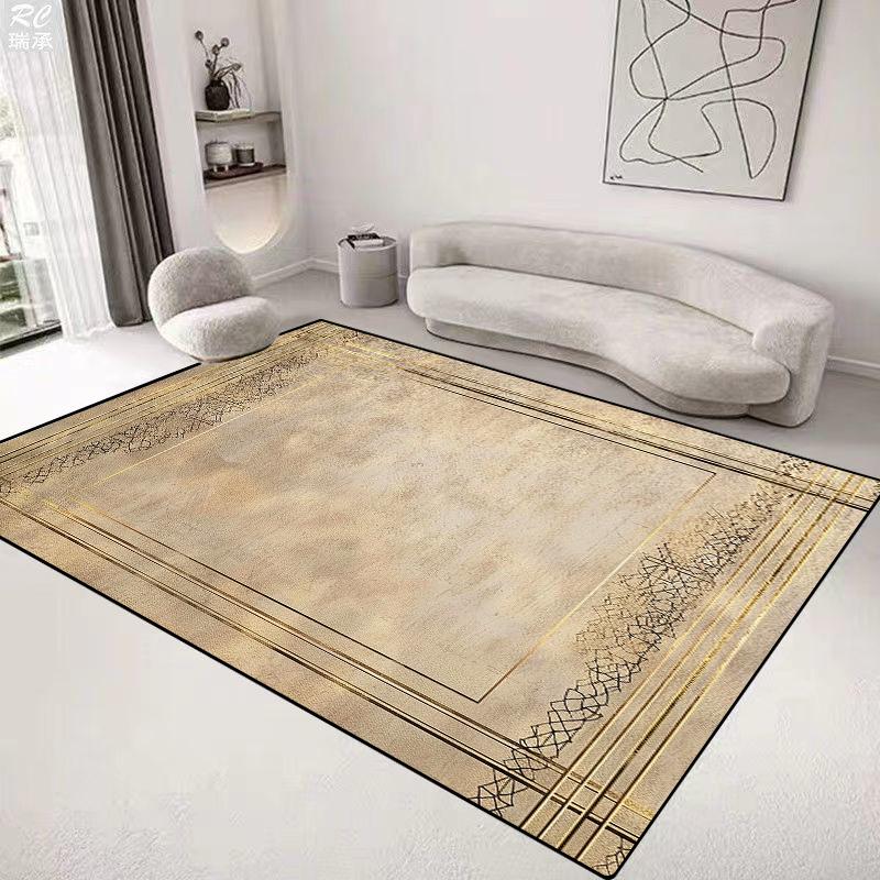 European Style Luxury Carpet Living Room Home Decoration Rug Large Bedroom Bedside Non-slip Rug Customizable Coffee Table Mat