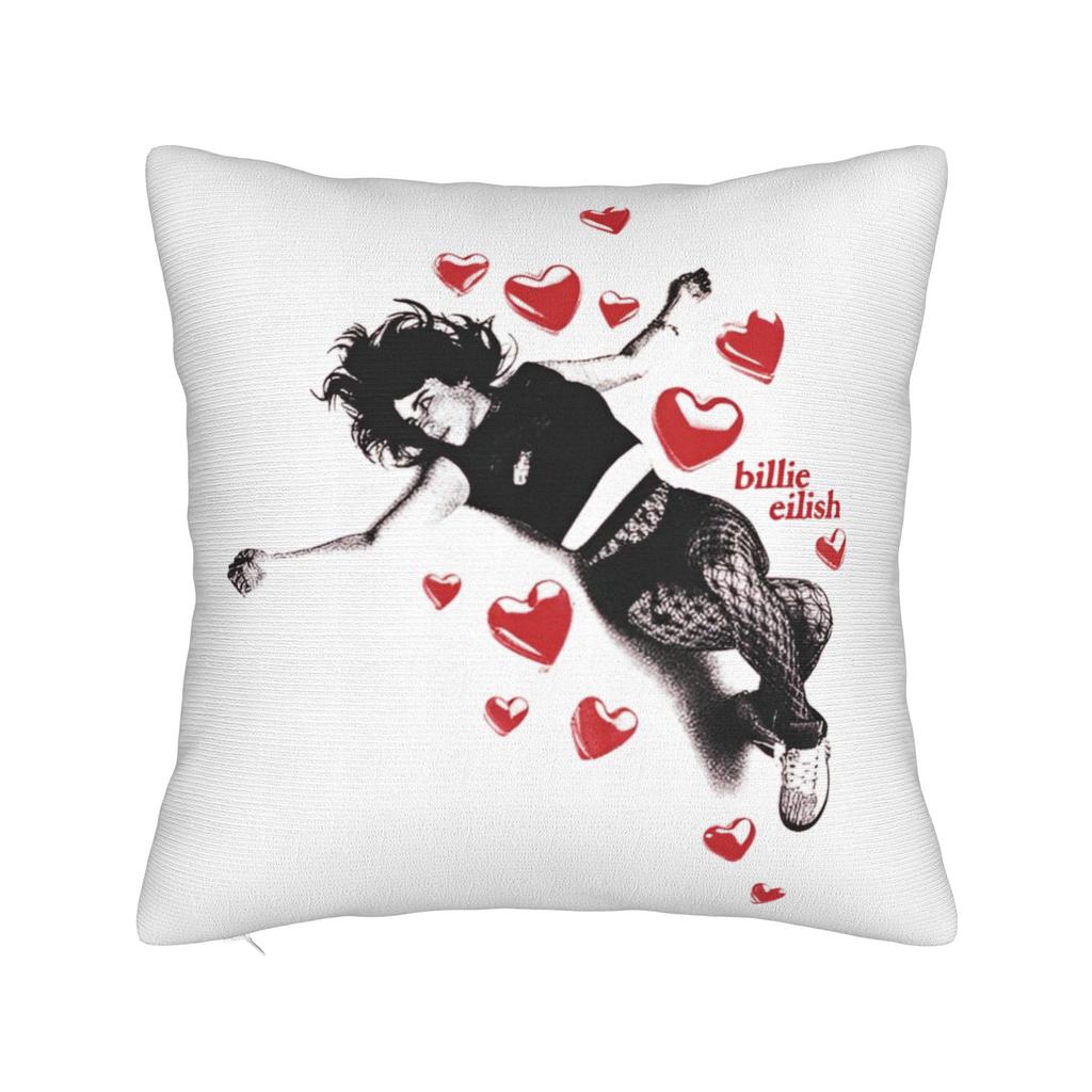 Famous Singer BBillie EEilish  Pillowcase Polyester Cushion Cover Gift Throw Pillow Case Cover Home Drop Shipping 40X40cm