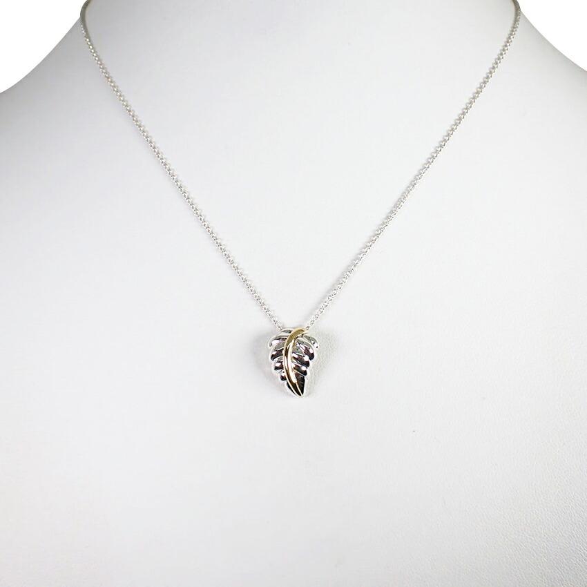 

[Б/у] Подвеска в виде листа TIFFANY/Tiffany 925/750 [g277-79]