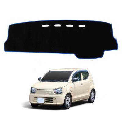 FUELHOOD Compatible with Suzuki Alto Dashboard Interior Reduces Protects Against Prevents Protective Dash Car Interior Black with Blue Lines Mat/Dash
