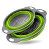 Foldable Strainer Fruit and Vegetable Washing Basket Colander Tableware Drainer Silicon Colander Foldable Drainer Kitchen Gadget