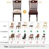 New Durable Jacquard Chair Seat Covers Removable Washable Anti-Dust Stretch Spandex Dining Room Upholstered Chair Cushion Slipco