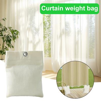 Bolsas de peso para cortinas de exterior, bolsas de peso para cortinas de patio, bolsas de arena de lona, pesas para cortinas con clips de metal, bolsas de sellado para cortinas de cenador y pérgola.