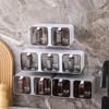 Wall-mounted Seasoning Box Spice Rack Sugar Bowl Salt Shaker Seasoning Container Spice Box With Spoons Kitchen Storage Organizer