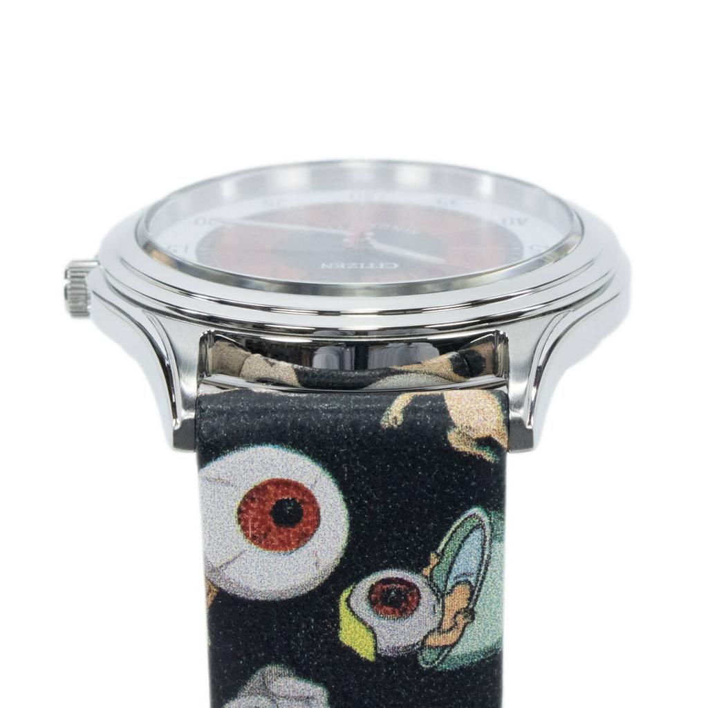 Citizen Like of 340 GeGeGe No Kitaro Collaboration Brown and Featuring Medama Oyaji, New. Solar-powered Watch