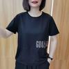 Short-sleeved T-shirt for Women's New Summer Loose and Slim Shirt for Middle-aged Mothers Fashionable Summer Top