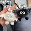 Halloween Faux Mink Fur Little Bat Little Devil Backpack Pendant Plush Keychain
