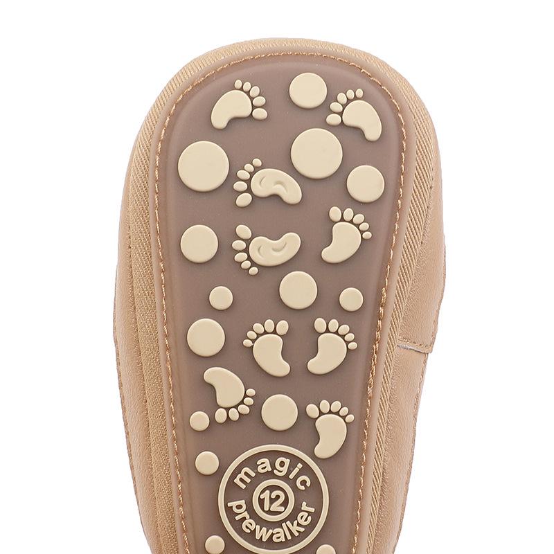 Gamilo Infant Shoes: 0-12 Months Baby Boy Walker Shoes with Indoor Rubber Soles for Spring and Autumn