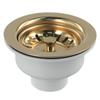 114MM Sink Dish Drainer Strainer Drain Kit For Single Bowl Kitchen Sink Drainage Waste Kit Gold Kitchen Accessories