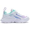 Li Ning Kids Big Aurora Sports Trend Non-Slip Anti-Kick Rebound Lightweight Casual Shoes Kids Casual Shoes Standard-White Light-Blue-Purple YKCQ274-92