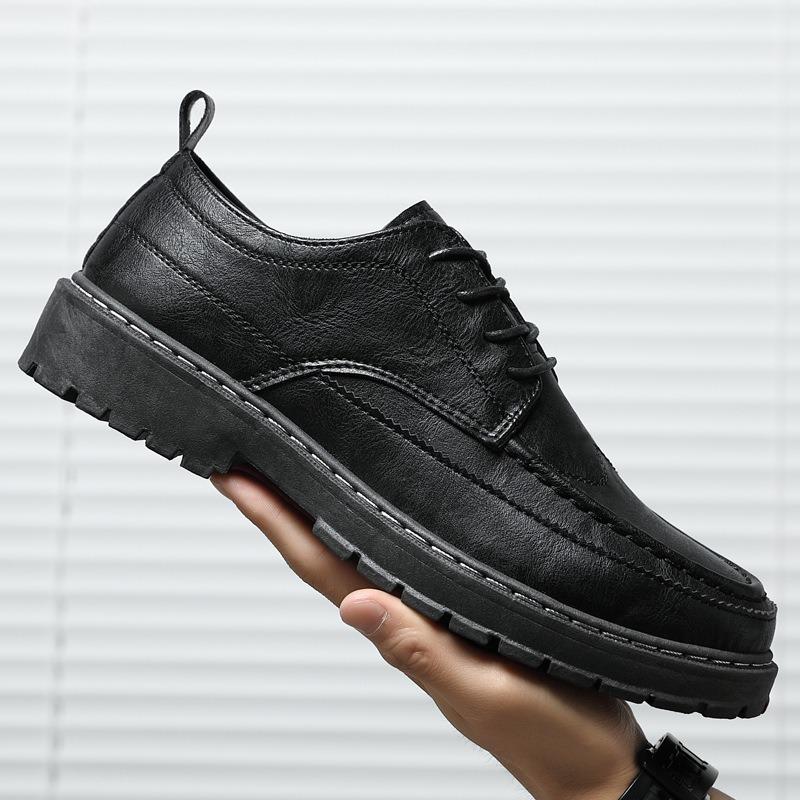 

Leather Casual Shoes Men Outdoor Sewing Work Shoe Sports Fitness Walking Shoes Breathable Running Sneakers Male Waterproof 2024 44