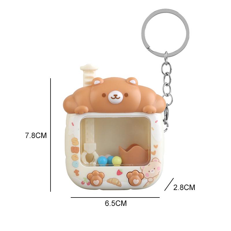 Cartoon Kleine Panda Mini Shiba Inu Grijpkraan Speelgoed Sleutelhanger Gacha Machine Hanger Cadeau