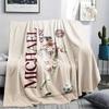Michael Olise Printed Flannel Blanket, Soft Throw for Bedroom Sofa, Washable,soccer Fan Merchandise, Great Gift.