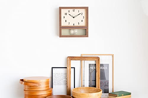 Interzero Chambre Court Pendulum Clock, Walnut, CH-057WN, Approx. W275 X H289 X D70mm