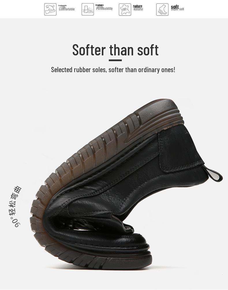 Men's Soft Leather Non-Slip Casual Business Shoes