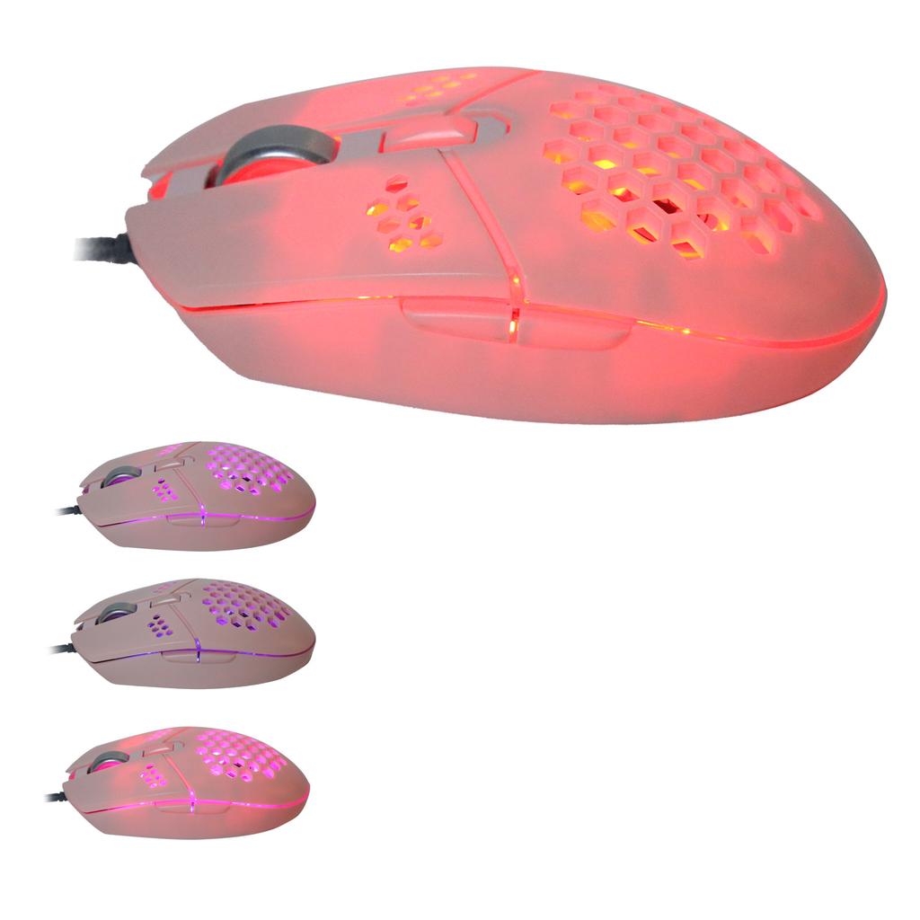 Gaming Mouse RGB Backlit DPI Adjustable Wired Laptop External Device with Cooling Fan