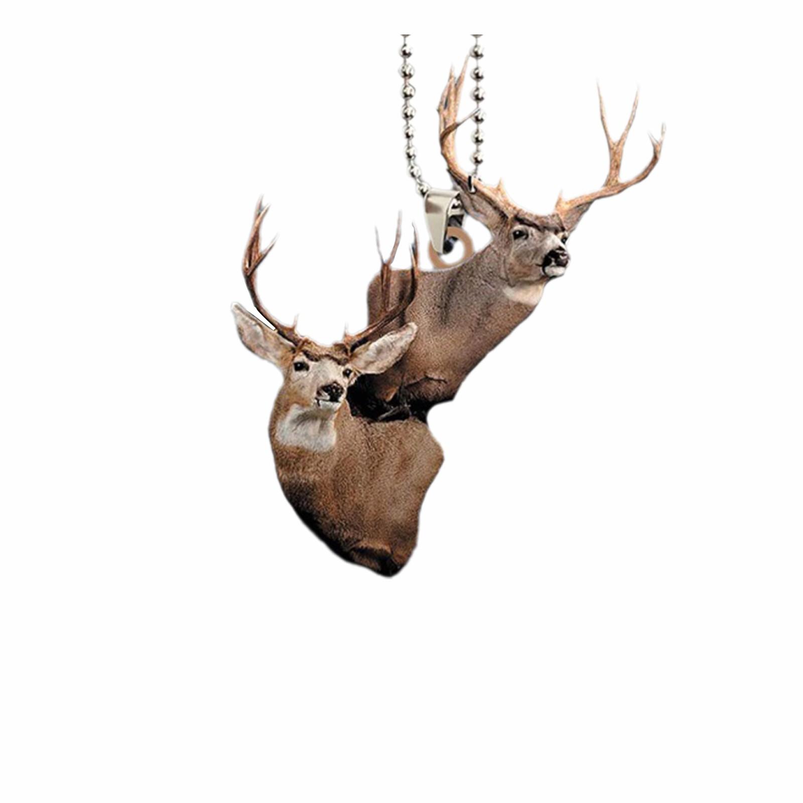 

Акриловый плоский маленький кулон в виде оленя, товары для украшения дома, забавные настенные украшения в виде животных One Size