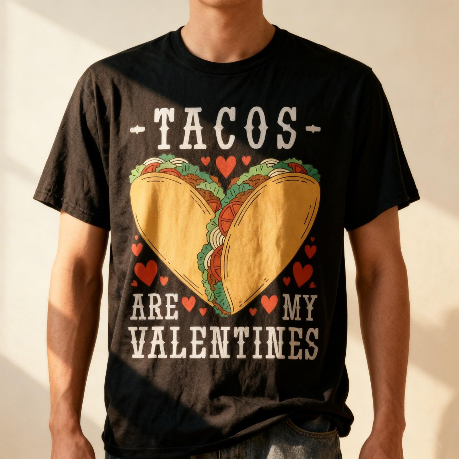 Tacos are my Valentines - Tacos Lover - Funny Valentine T-Shirt S