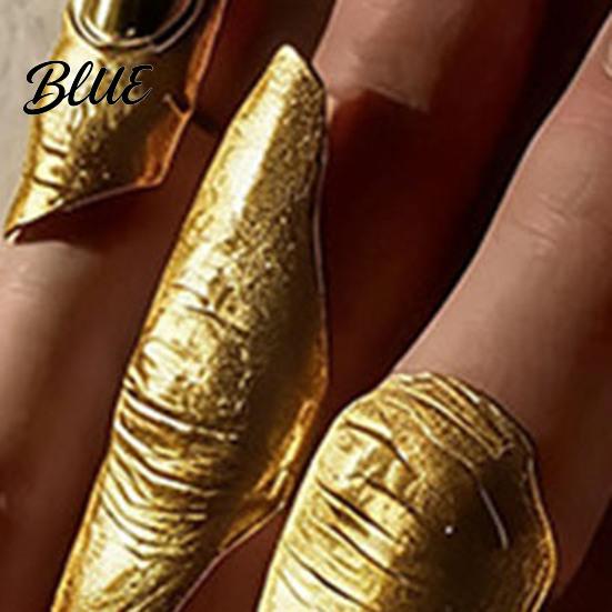 Artistic Ring 1/5Pcs No Manicure Open Irregular Metallic Skin Women