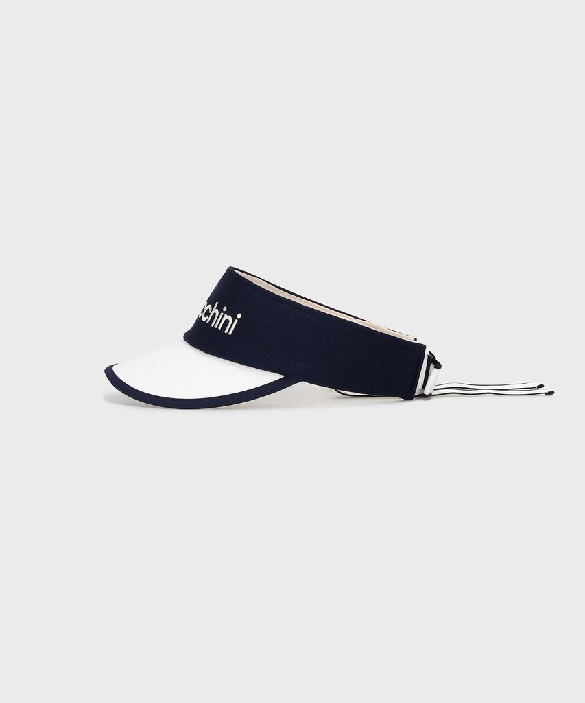 SERGIO TACCHINI W Ribbon Point Sun Visor (Navy)