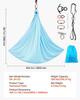 Aerial Yoga Hammock, Maximum 136.07 kg Load Aerial Silk, Yoga Swing with Nylon Fabric, Daisy Rope, PE Zipper Bag, Gymnastics Swings Suitable for Men