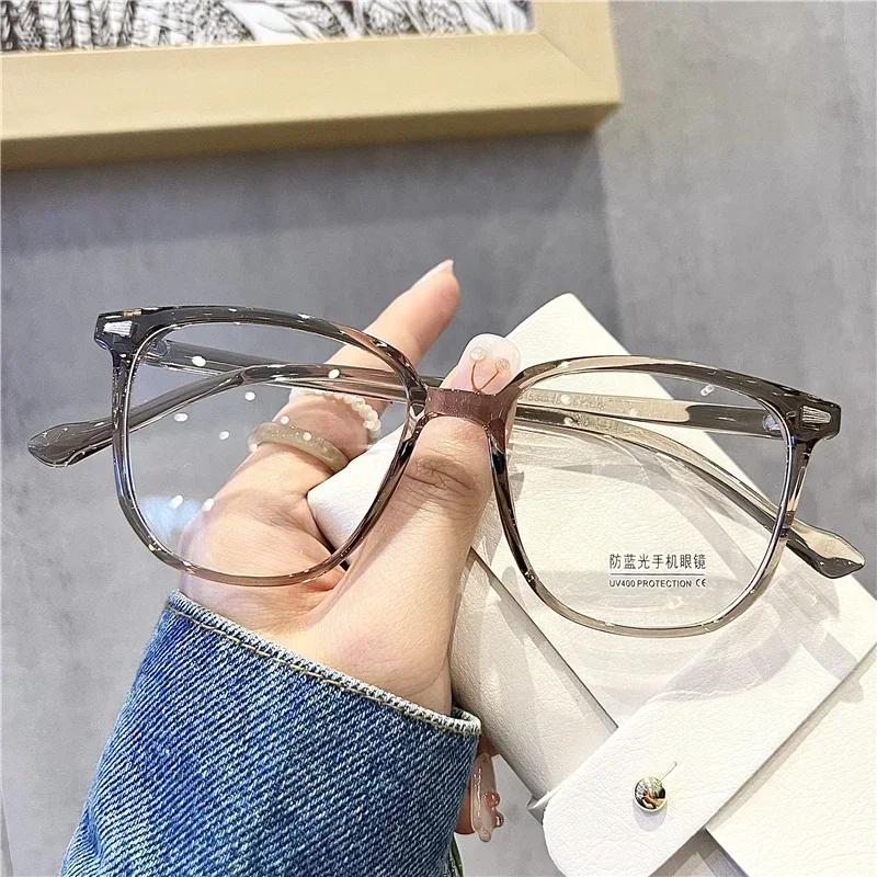 Fashionable Finished Myopia Glasses for Women Men Vintage Popular Anti-fatigue Myopic Eyewear Blue Ray Minus Diopter Eyeglasses