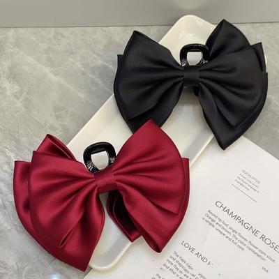 Fashionable Double-Sided Butterfly Princess Hair Claw High-end  Hair Accessories Elegant Women Accessories New Bowknot Hair Clip