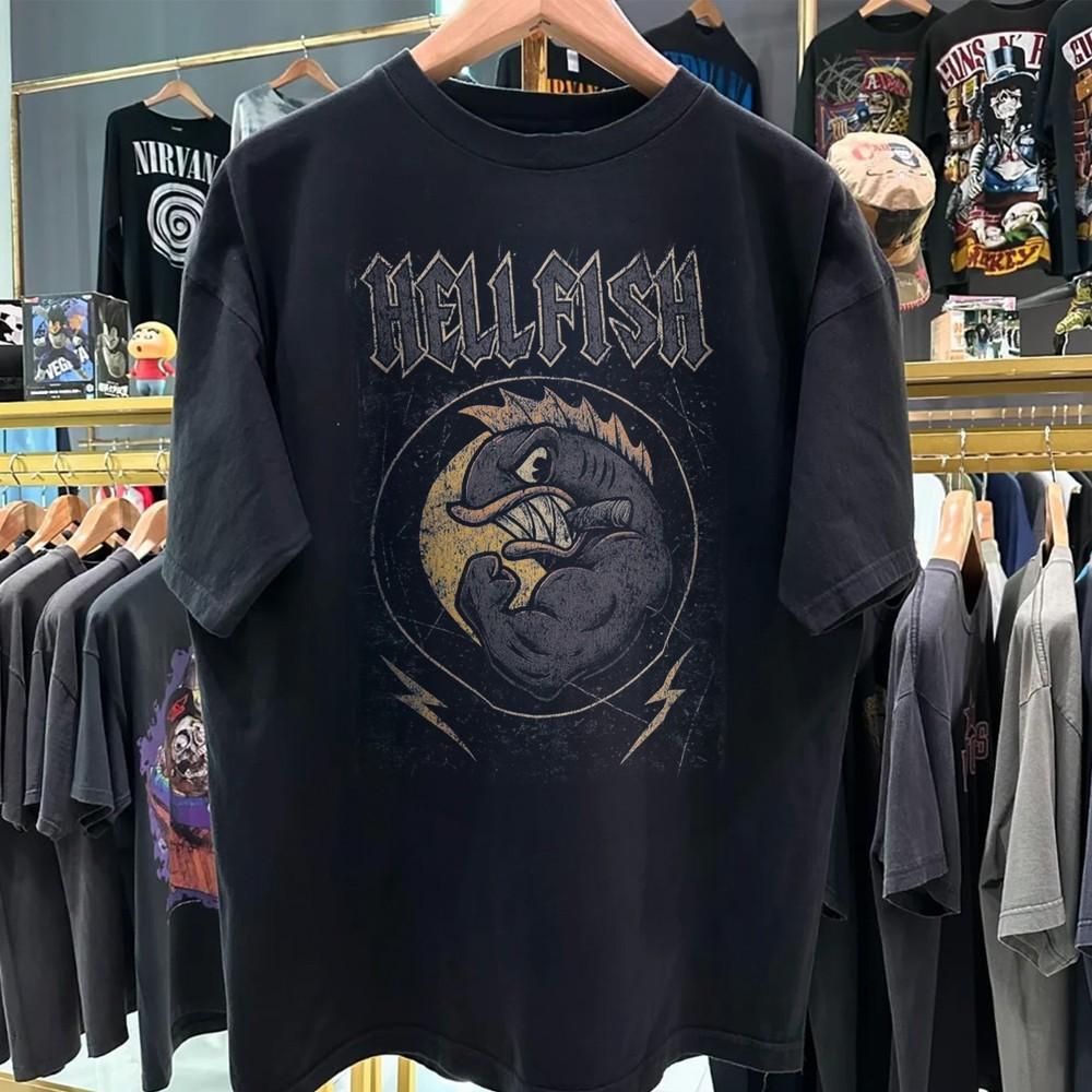 Simpsons Hellfish 80s 90s Nostalgia Gift T Shirt