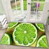 Summer Tropical Fruit Pattern Doormat Non Slip Absorbent Welcome Mat Fruit Design Indoor Outdoor Entrance Floor Rug