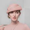 FS Elegante Mode Fascinator Baskenmütze Wolle Hüte Für Frauen Hochzeit Kirche Tee Party Pillbox Cap Damen 2023 Fedoras Chapeau Femme