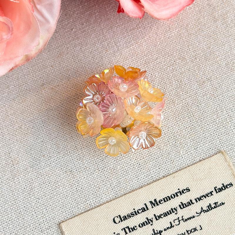 Shoe Decorations Imitation Pearl Colorful Flower Handmade DIY Beaded Shoe Buckle Shoes Decorative Accessories 2026 Fashion New
