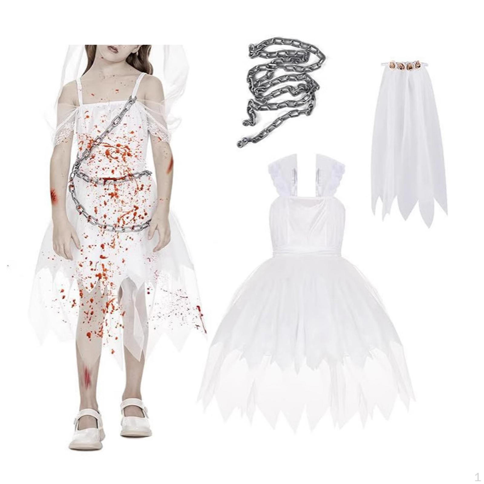 

Девочки Хэллоуин Костюм невесты Декор Аксессуары Маскарадный костюм для ролевых игр