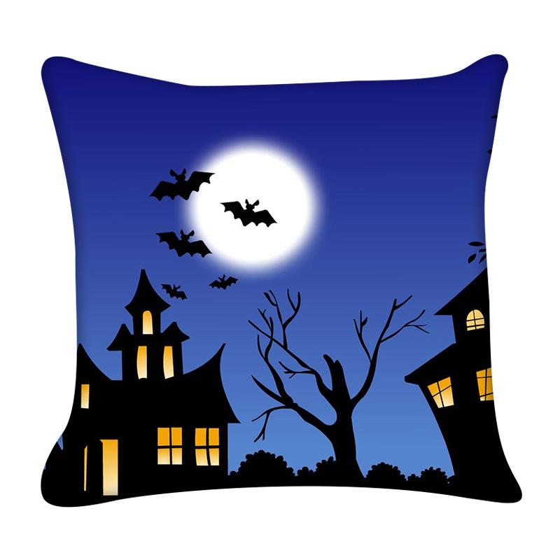 

Хэллоуин Happy Terror с принтом тыквы наволочка для дома, гостиной, украшения дивана, квадратная полиэстеровая наволочка 40X40CM