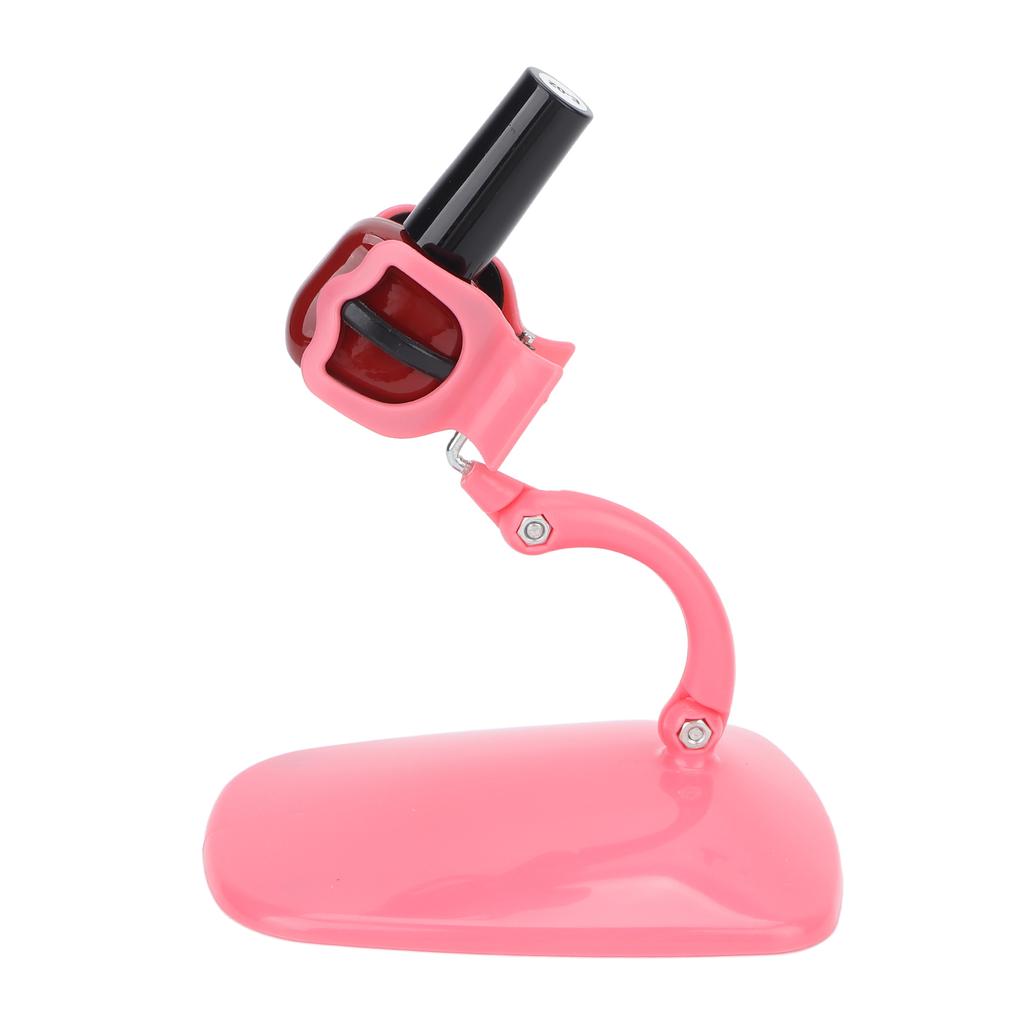 Nail Polish Holder Fingernail Painting Tools Hands Free Nail Polish Bottle Holder Pink