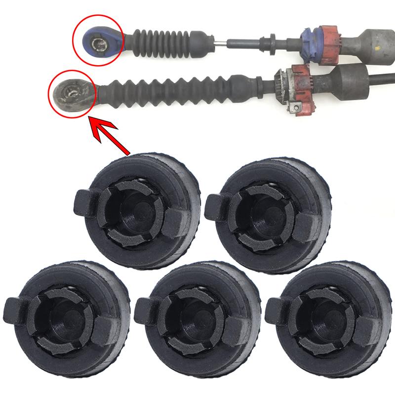 Zestaw 5x Tulejek Sworznia do Nissan Qashqai+2 J10 Dźwignia Zmiany Biegów Linka Sterująca Cięgno Końcówka Tulejki Klipsy 2006 2007 2008 2009 2010