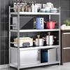 Yingbai 4-Tier Stainless Steel Kitchen Storage Shelf