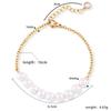 Steel Chain Pearl Bracelets Gold Color Beads Bracelets Dainty Simple Thin Pulseras  Party Wedding