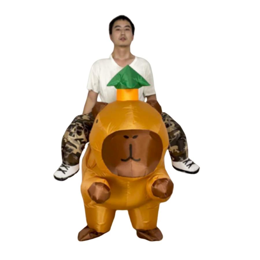 

Надувные Костюмы Капибары для Взрослых Косплей Карнавальные Костюмы Хэллоуина Вечеринка Косплей Платье Костюм для Выступления Костюм с Воздушным Насосом One Size