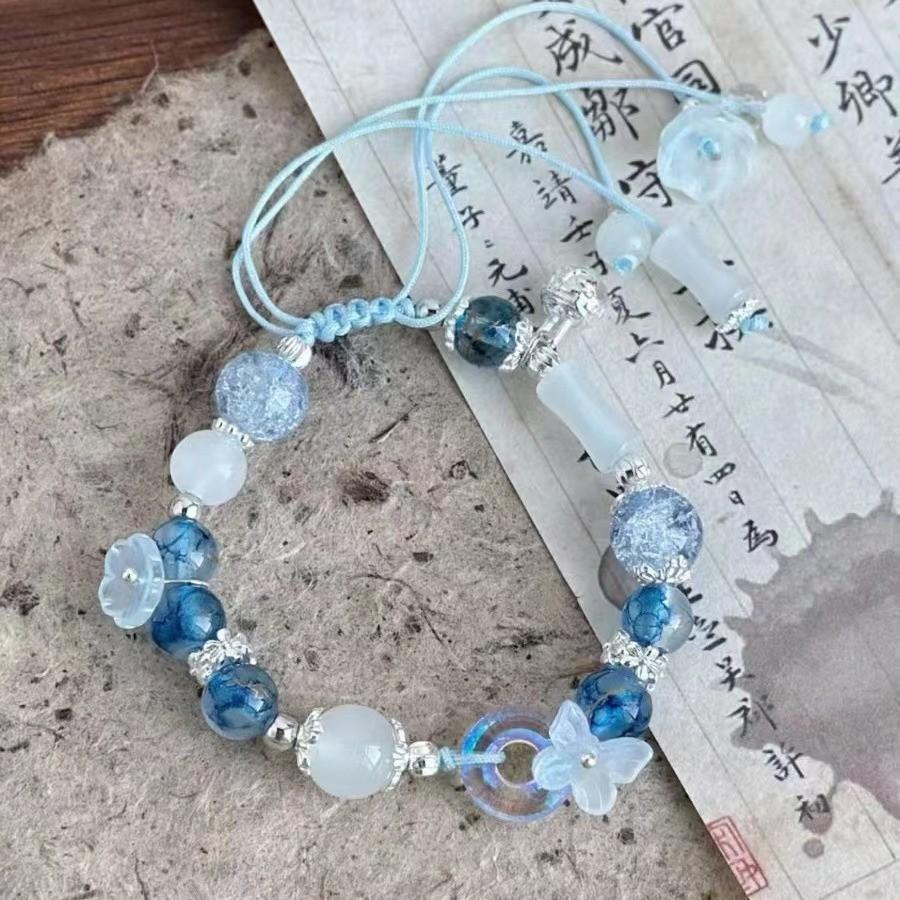 Exquisite Floral Beaded Bracelet For Women 2024 Chinese Style Adjustable