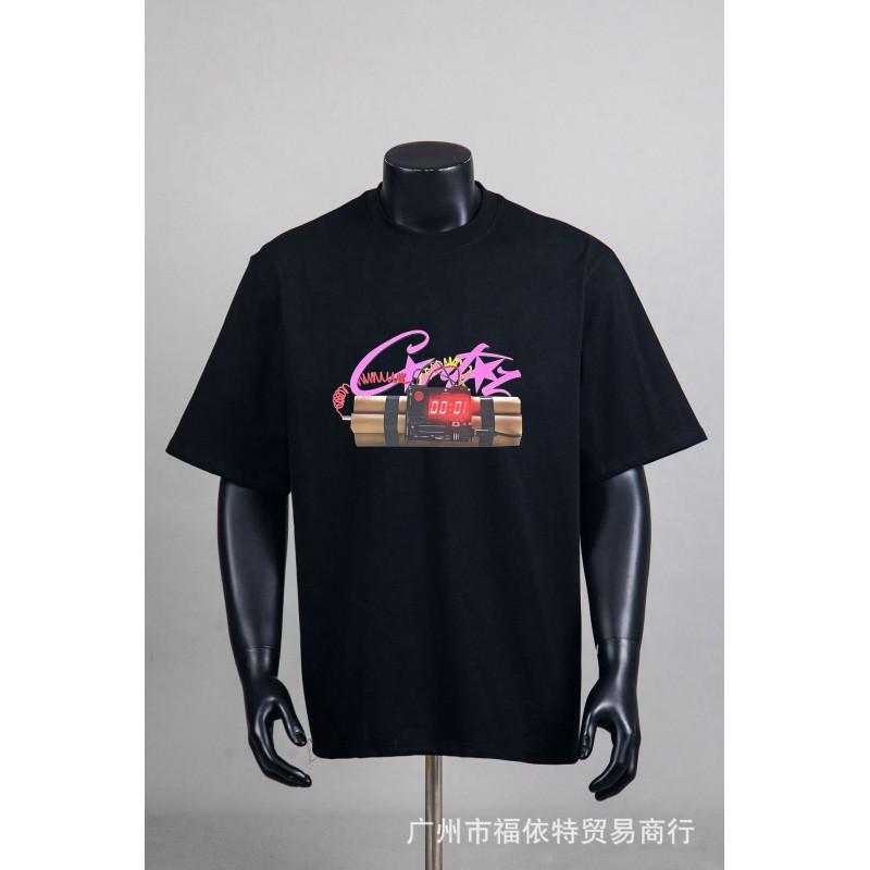 Corteiz Alcatraz Vintage Print T-Shirt Herren Damen Streetwear Lockerer Schnitt Kurzarm Tee