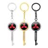 Fashion Car Logo Keychain for Mitsubishi Colt Ralliart ASX Aerobus Lancer Cordia Pajero Outlander EVO9 Key Rings Accessories